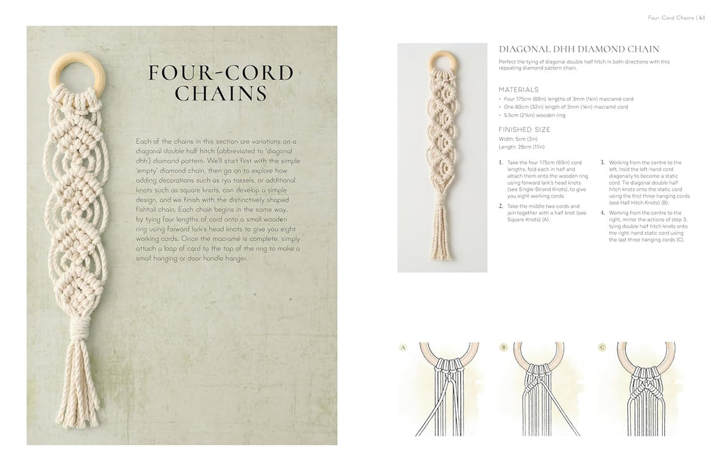 The Macrame Bible: the Complete Reference Guide to Macrame Knots, Patterns, Motifs and More